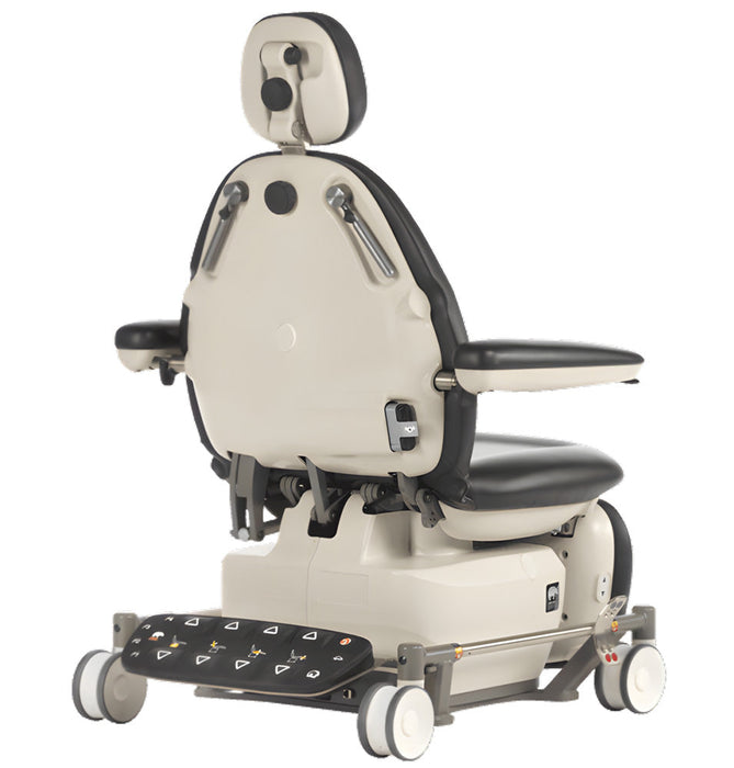 Bariatric Power Hi-Lo Procedure Chair / Stretcher w/ 4-section Top [Adjustable Back, Headrest, Drop Section & Casters] (840)