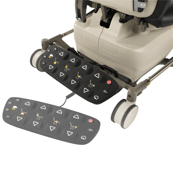 Bariatric Power Hi-Lo Procedure Chair / Stretcher w/ 4-section Top [Adjustable Back, Headrest, Drop Section & Casters] (840)