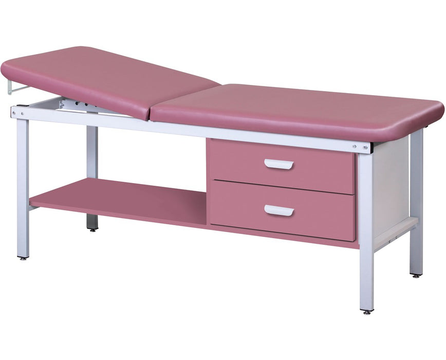 ETA Alpha Treatment Table w/ Drawers, Shelf & Adjustable Back. 27"W