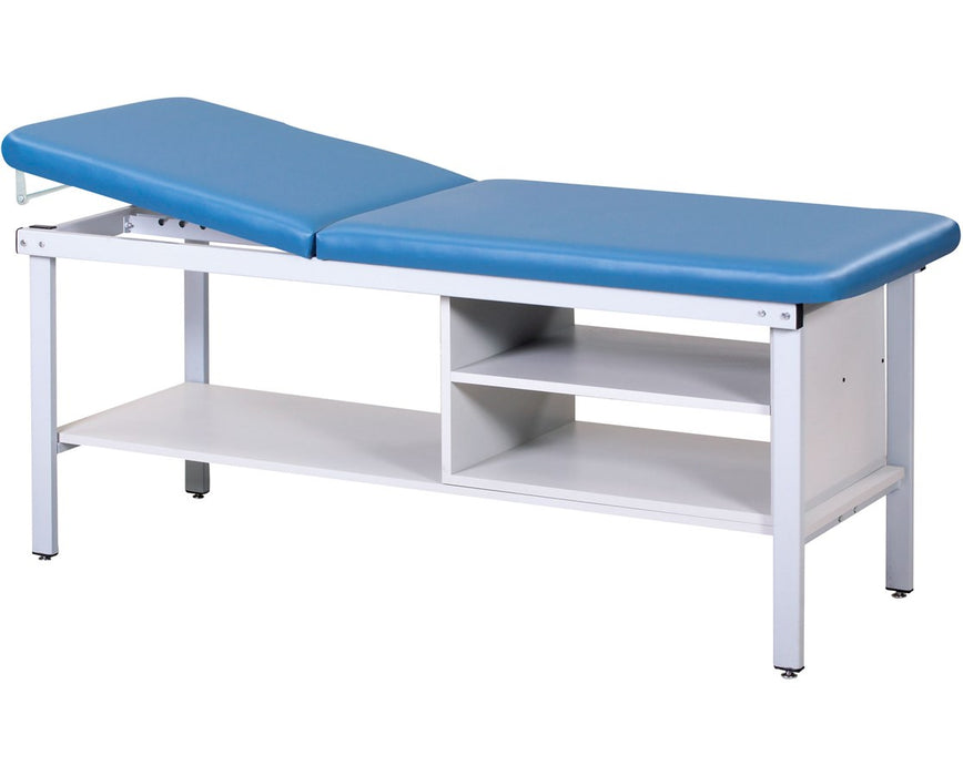 ETA Alpha Treatment Table w/ Shelves & Adjustable Back. 27"W