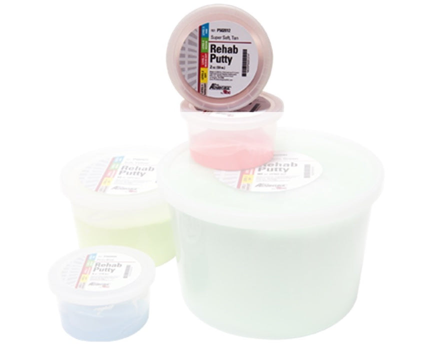 Theraputty 4oz and 6oz Containers and Lids ONLY (25 Pack) - The
