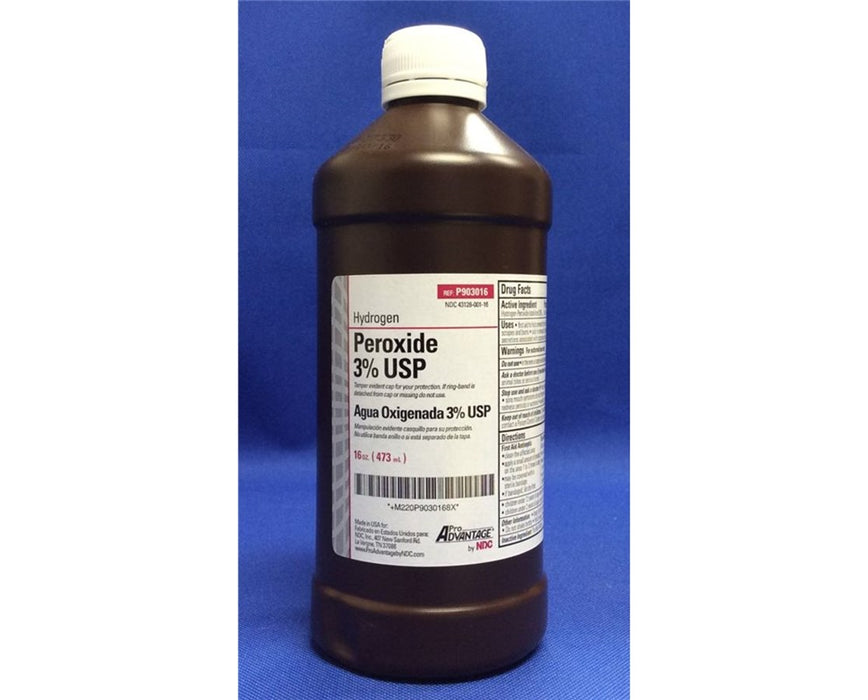 Hydrogen Peroxide 16 oz Bottle - 12/ Case