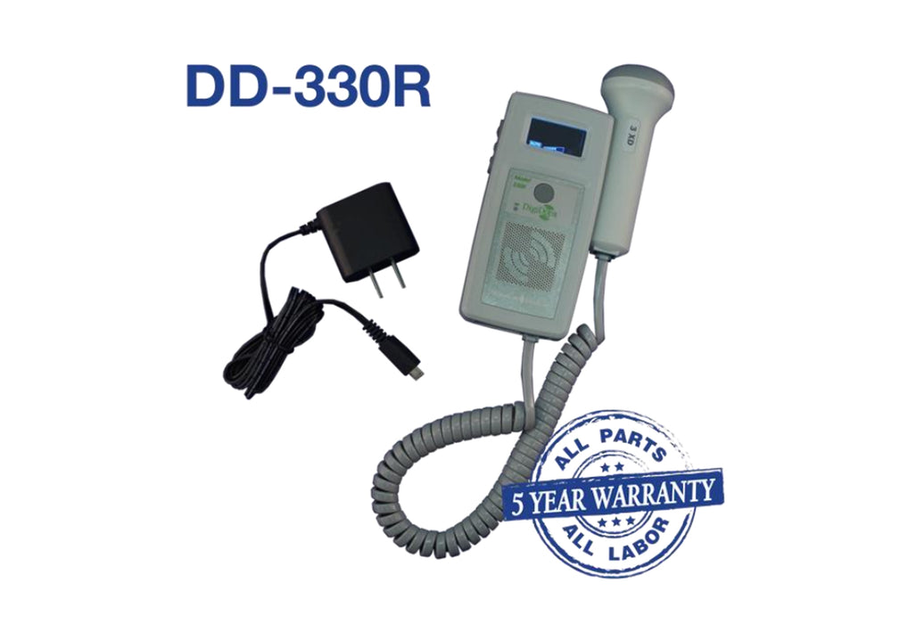 DigiDop II 330 Handheld Vascular Obstetric Doppler w/ Extended Depth Probe