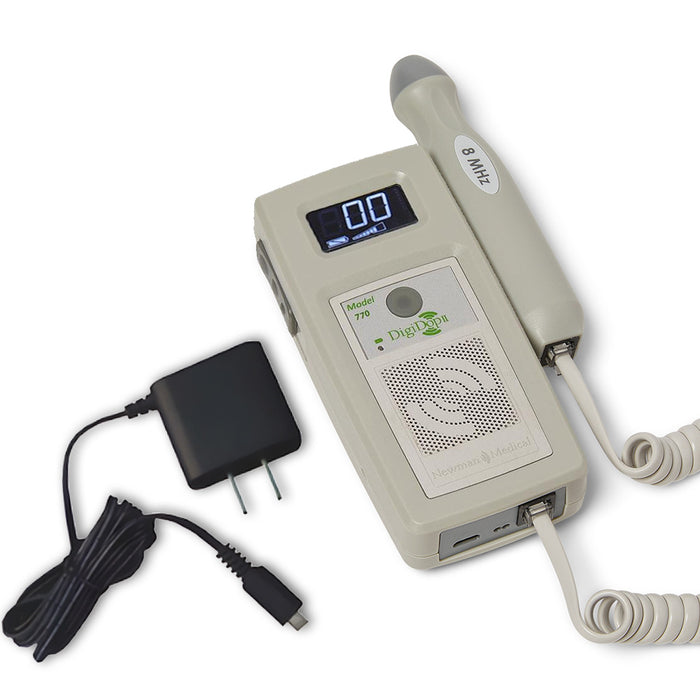 DigiDop II 770 Handheld Vascular Obstetric Doppler w/ Extended Depth Probe
