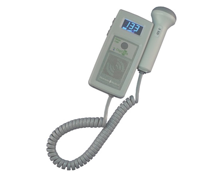 DigiDop II 770 Handheld Obstetric Doppler with Extended Depth Probe - Non-Rechargeable, 3MHz Waterproof Obstetrical