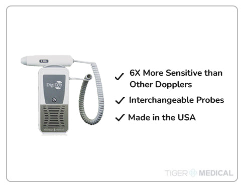 DigiDop 300 Handheld Vascular Obstetric Doppler with PAD Package