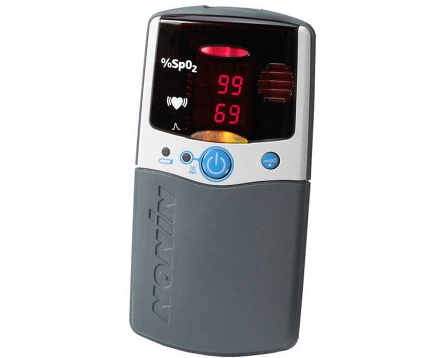 Palmsat 2500A Pulse Oximeter Monitor w/ Alarm - Reusable Sensor: Pediatric - 1 Meter