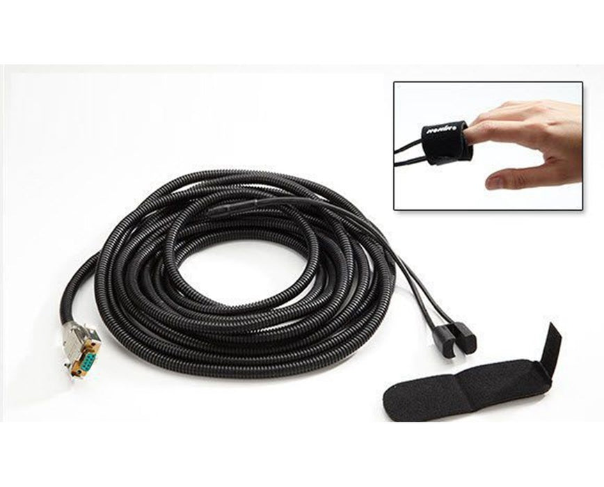 Fiber Optic Sensor for Nonin 7500FO, 8600FO 20" Adult & Pediatric Sensor with 2 Wraps