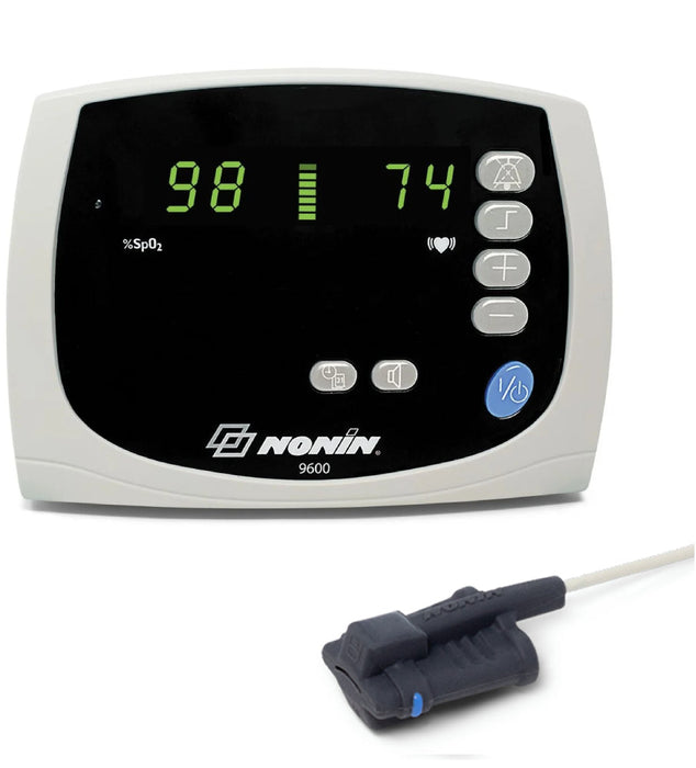 Avant Tabletop Pulse Oximeter Monitor w/ 1m Medium Soft SpO2 Sensor
