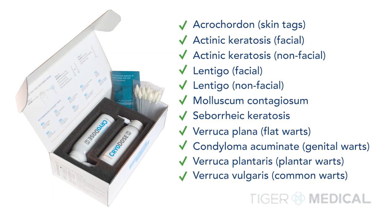 CryoDose H Portable Cryosurgical System Treatment Kit. 88mL Canisters