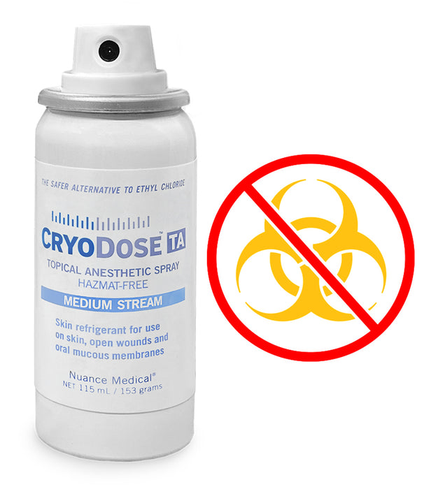 CryoDose TA Topical Anesthetic Spray - 115mL Canisters - 12/Cs