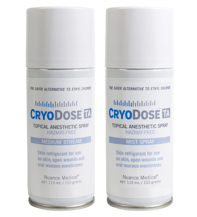 CryoDose TA Topical Anesthetic Spray - 115mL Canisters - 12/Cs