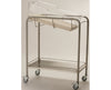 Stainless Steel Bassinet with Bottom Shelf and Rails Standard Model plus 17