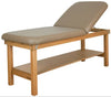 Treatment Table w/ Adjustable Back & Shelf (Seychelle) [Bariatric Option]