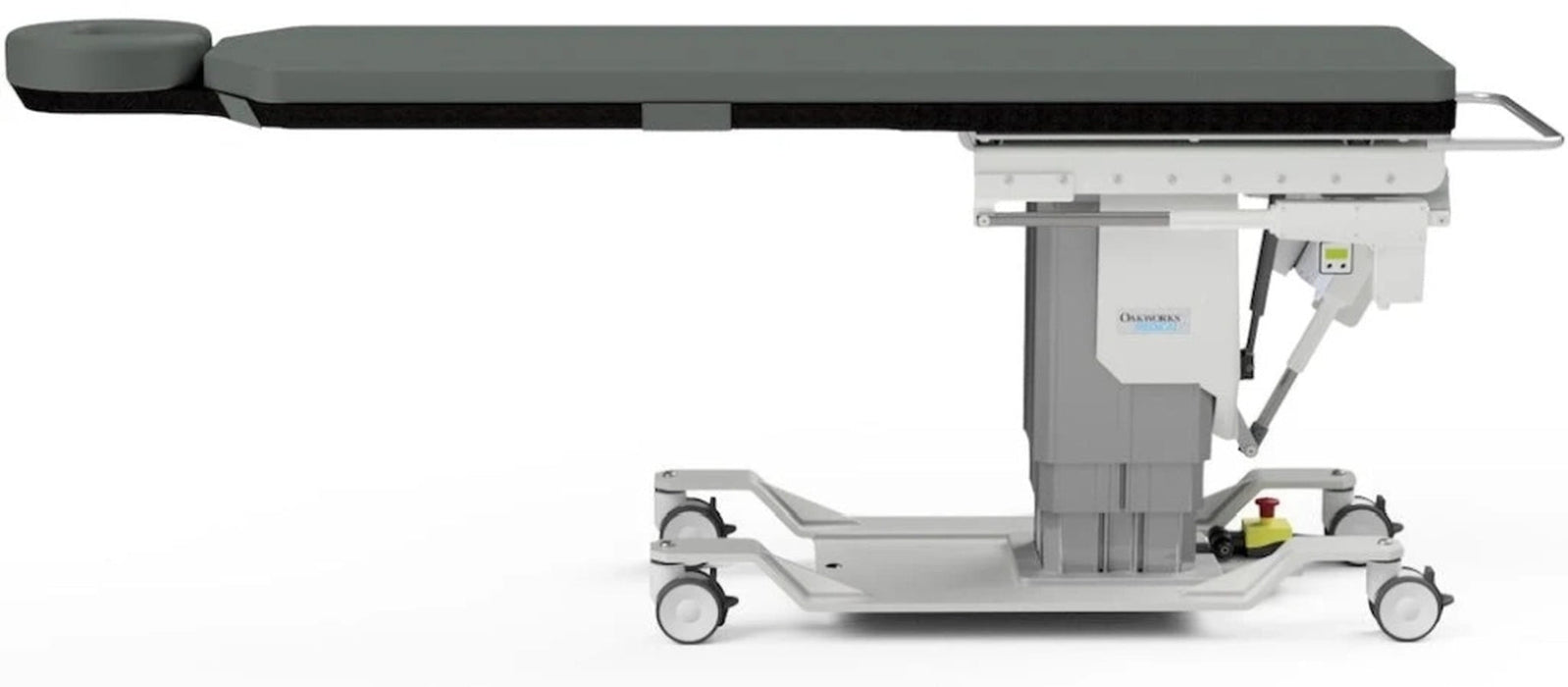 Power Hi-Lo C-Arm Imaging Table. 84"L x 22"W, 26"-44"H, 500lbs Capacity. Trendelenburg Tilt, Longitudinal Travel, Lateral Travel [CFPM401], Integrated Headrest, Foot Control, 5" Casters