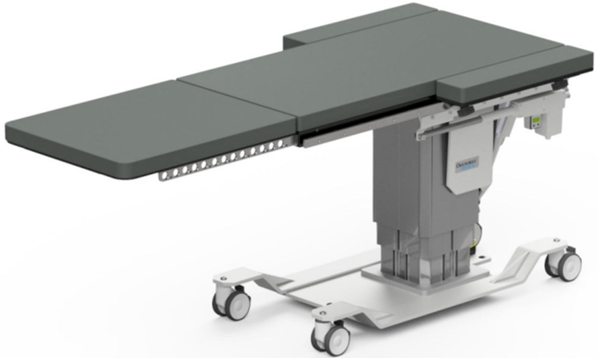 Power Hi-Lo C-Arm Urology Table w/ Trendelenburg Tilt, Longitudinal Travel & Lateral Travel (CFUR401). 5" Casters
