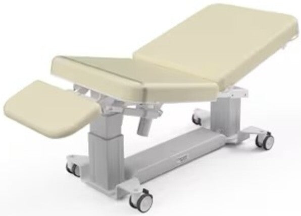 Power Hi-Lo EA Imaging Table w/ Adjustable Back, Drop Section & Casters [Side Rails, Stirrups & Bariatric Option]