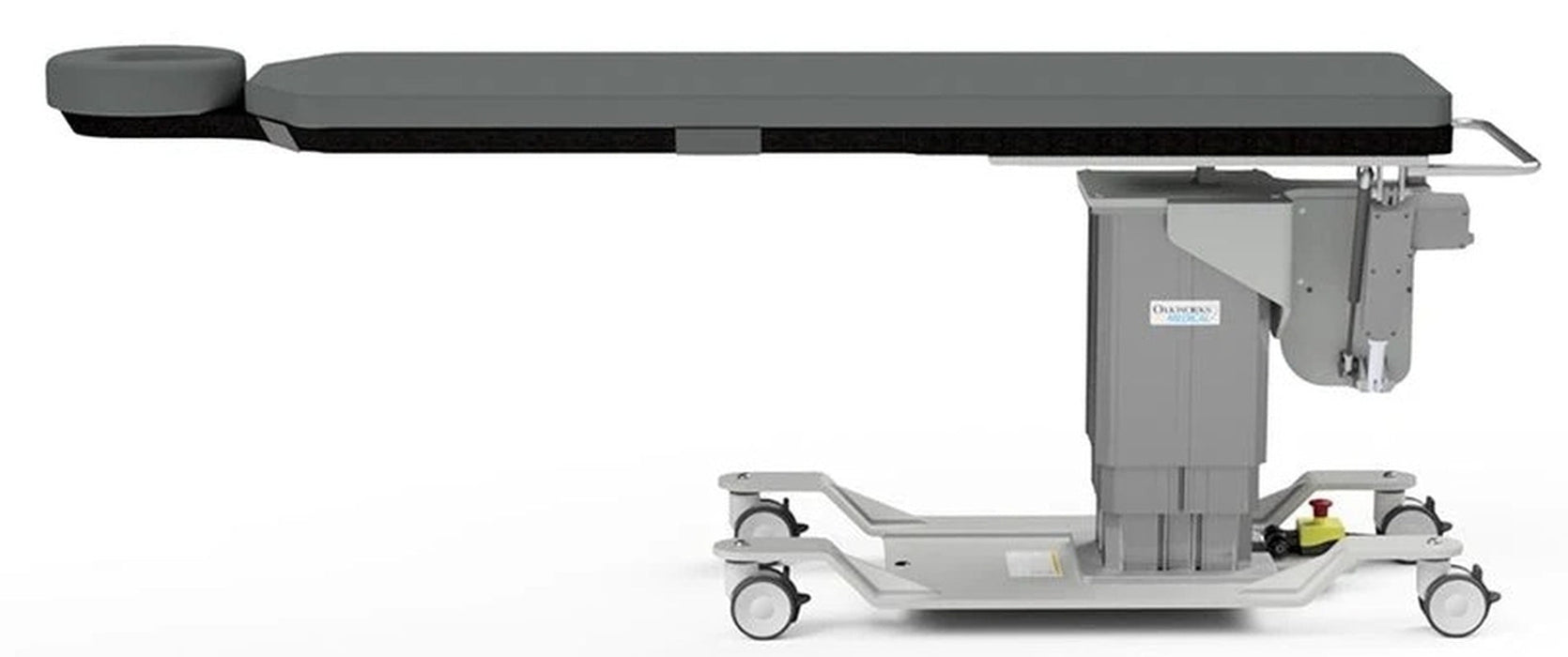 Power Hi-Lo C-Arm Imaging Table. 84"L x 22"W, 25"-43"H, 500lbs Capacity. Lateral Tilt [CFPM200], Foot Control, 5" Casters