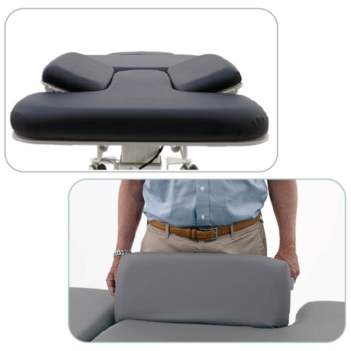 Bariatric Power Hi-Lo EA Multi-Specialty Imaging Table w/ Adjustable Back, Stirrups & Casters [Side Rails Option]