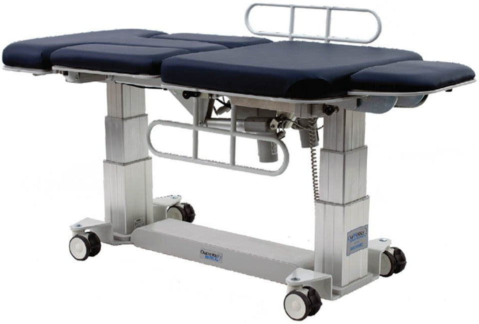 Bariatric Power Hi-Lo EA Multi-Specialty Imaging Table w/ Adjustable Back, Stirrups & Casters [Side Rails Option]
