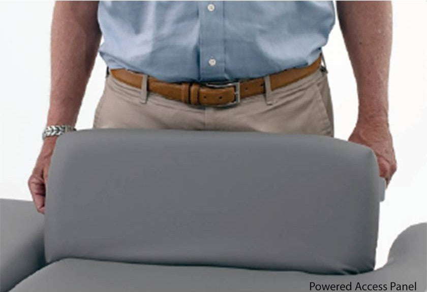 Bariatric Power Hi-Lo EA Ultrasound Table w/ Adjustable Back, Stirrups & Casters