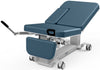 Power Hi-Lo EA Ultrasound Table w/ Adjustable Back & Stirrups. Bariatric. Casters, Central Base Lock & Foot Control