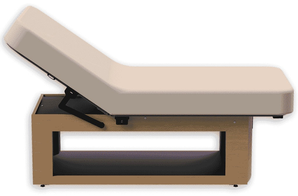Prema e-nvi Power Hi-Lo Massage Table w/ Adjustable Back & Shelf [Bariatric Option]
