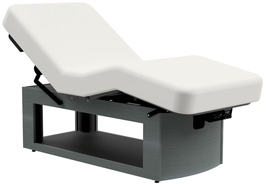 Prema e-nvi Power Hi-Lo Massage Table w/ Adjustable Back Salon Top & Shelf, Bariatric. 31"W 4" Padding