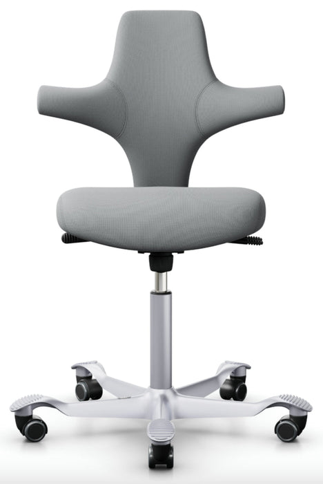 Sonographer Chair w/ Round Seat (HAG Capisco 8126) 22.5-32"H [Storm Upholstery]
