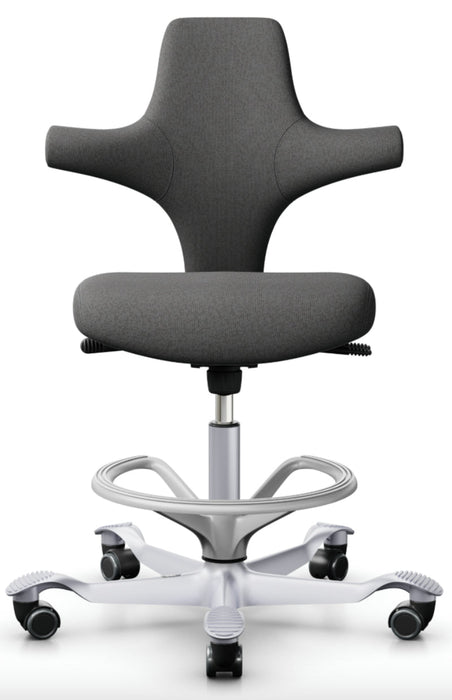 Sonographer Chair w/ Round Seat (HAG Capisco 8126) 19-26"H w/ Footring [Night Upholstery]