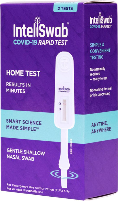 Inteliswab COVID-19 Nasal Swab Test Kit (25/bx)