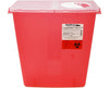 Sharps Disposal Container w/ Half Flip & Rotary Lid - 10/Cs