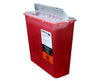5 Qt. Sharps Disposal Container w/ Touch-Free-Drop Lid - 20/Cs