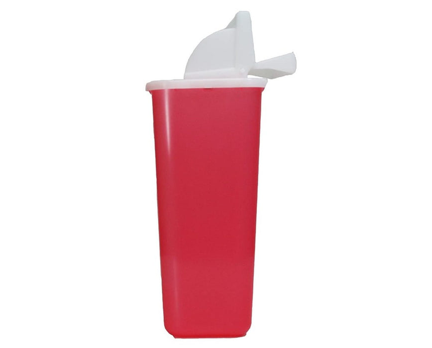 5 Qt. Sharps Disposal Container w/ Mailbox Lid - 20/Cs