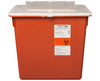 7 Gal. Sharps Disposal Container w/ Dual Flip Up Lid - 10/Cs