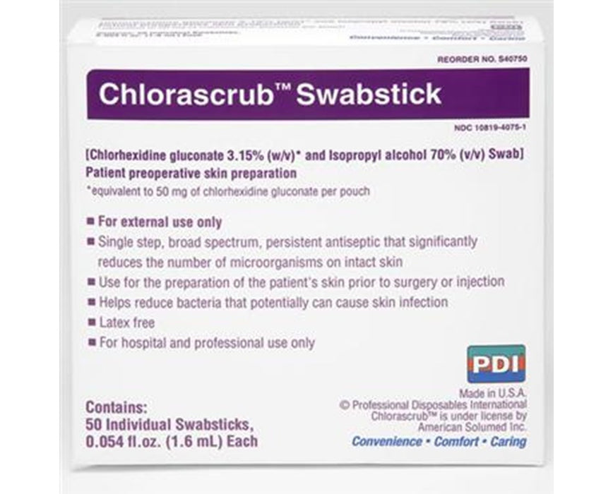 Chlorascrub Swabs (500 per Case)