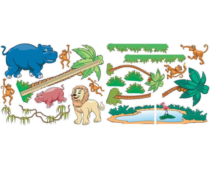 Vinyl Pediatric Wall Decal Kit - Jungle