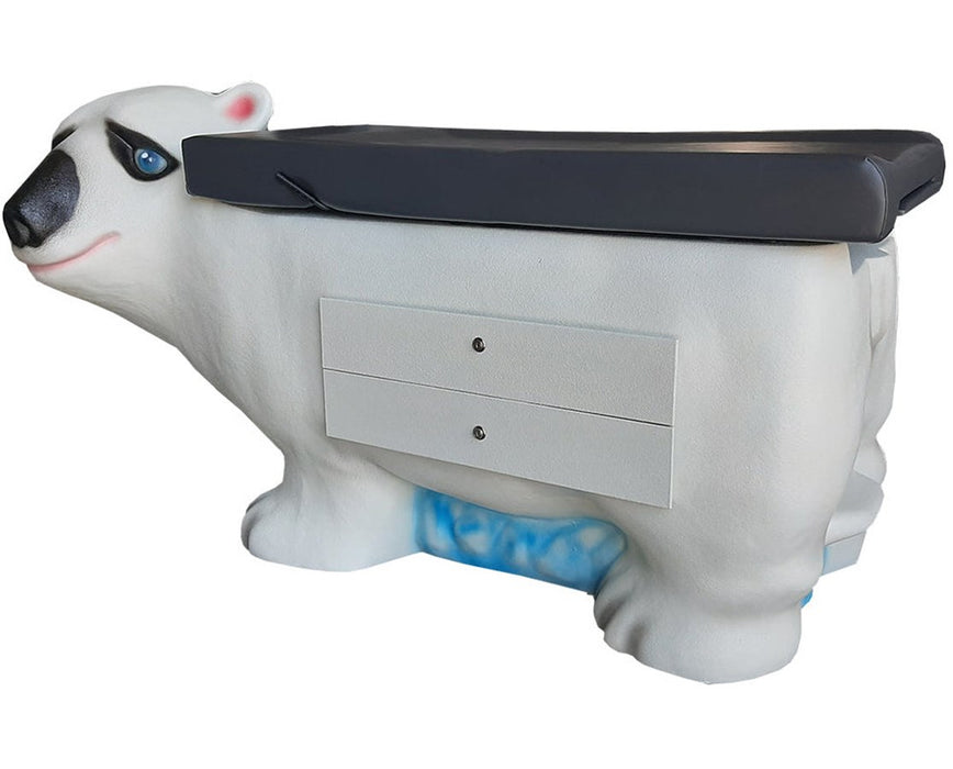 Pediatric Cabinet Exam Table w/ Adjustable Back, Zoopal Polar Bear