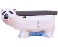 Pediatric Exam Table w/ Adjustable Back & Drawers, Zoopal Polar Bear