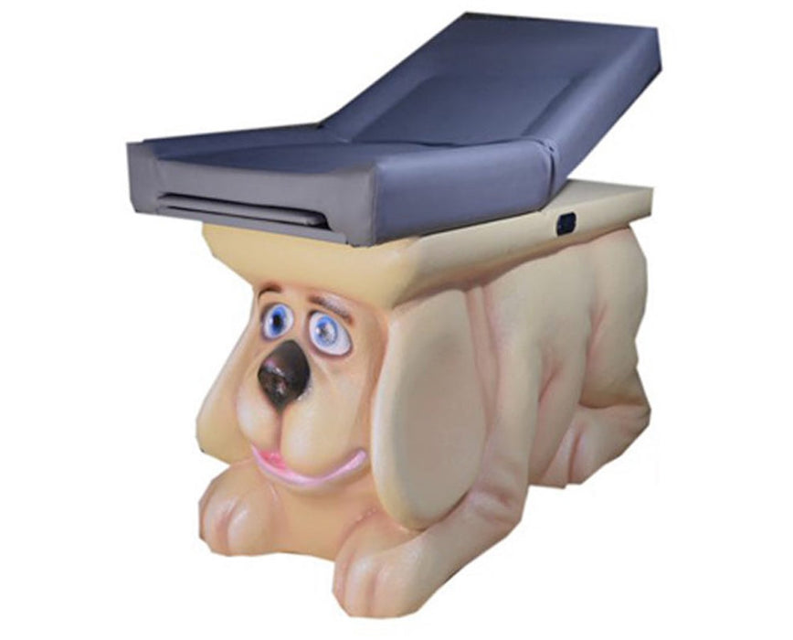 Pediatric Compact Cabinet Exam Table w/ Adjustable Back, Zoopal Puppy