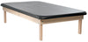 Wood Mat Table w/ Flat Top [Black Upholstery], for Physical Therapy