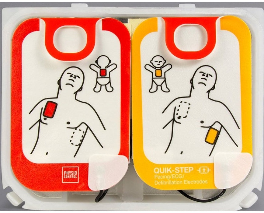 LIFEPAK CR2 AED Adult/Child Pacing/ECG/Defibrillation QUIK-STEP 4- Year Electrode Pads