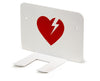 AED Wall Mounting Bracket for LIFEPAK CR2 White