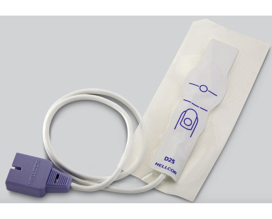 Nellcor Oxisensor II for Physio-Control 99577-001588 LIFEPAK 15 Monitor/Defibrillator Adult Sensor, Long Cable