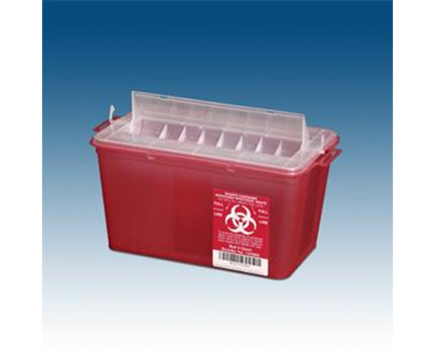 Horizontal Entry Biohazard Sharps Disposal Containers