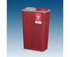 14 qt. Red Biohazard Sharps Disposal Big Mouth Container (10/cs)