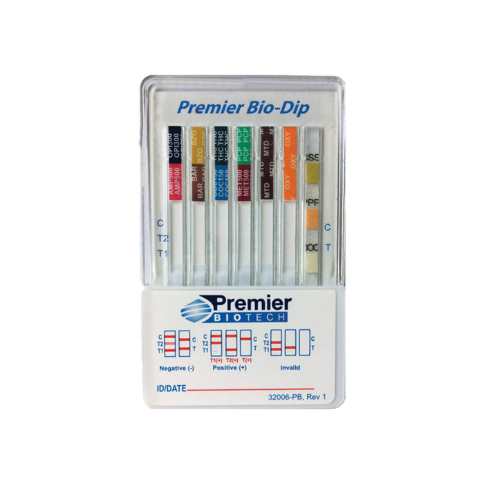 Bio-Dip 12-Panel Urine Drug Test Dip Card (5/cs)