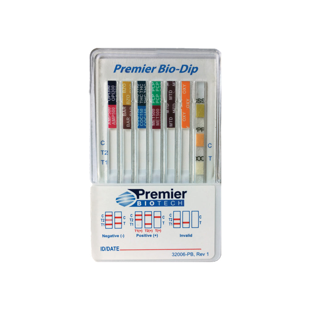 Premier Bio-Dip 9-Panel Urine Drug Test Dip Card. Save at Tigermedical ...