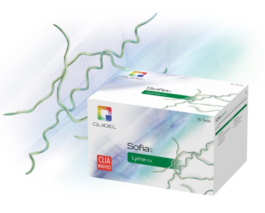 Sofia 2 Lyme Fluorescence Immunoassay Test Kit w/ Analyzer -15 Test /Kit
