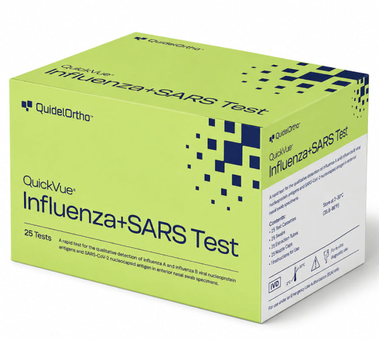 QuickVue Influenza/SARS-CoV 2 Test (25/bx)